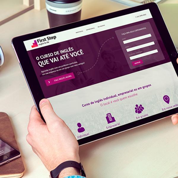 Criação de Sites Curitiba - First Step English